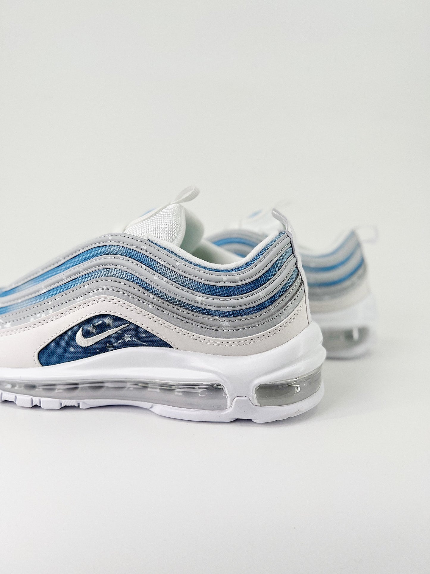 Nike air max 97.-azul, gris, y blanco