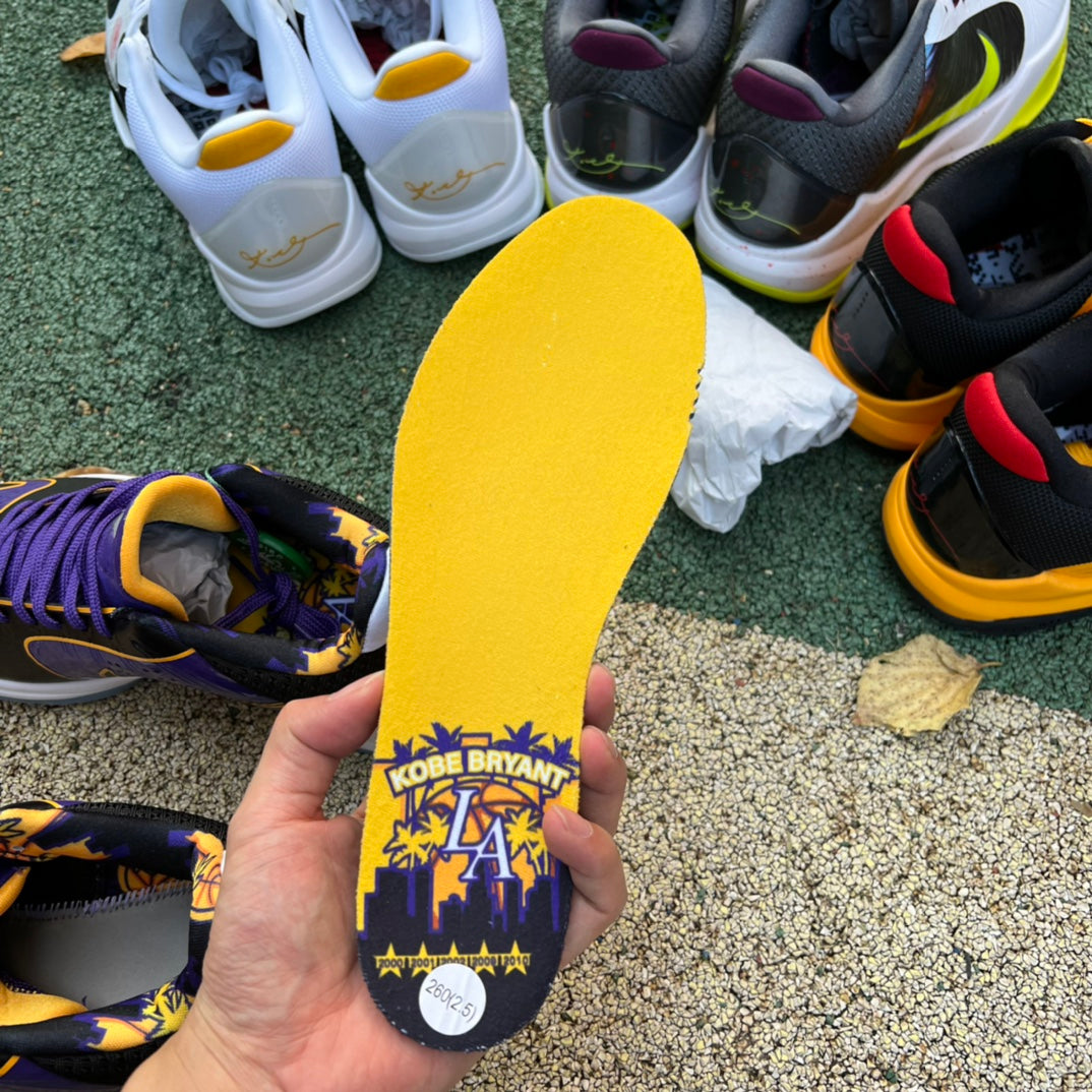 Nike Zoom Kobe 5 Protro Lakers - Moradas y Doradas