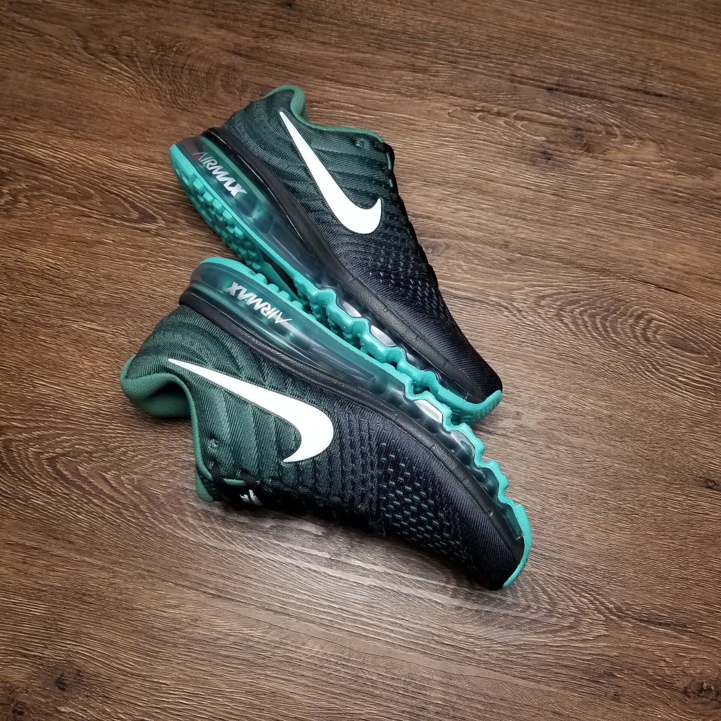 Nike air max 2017.- negras y verdes