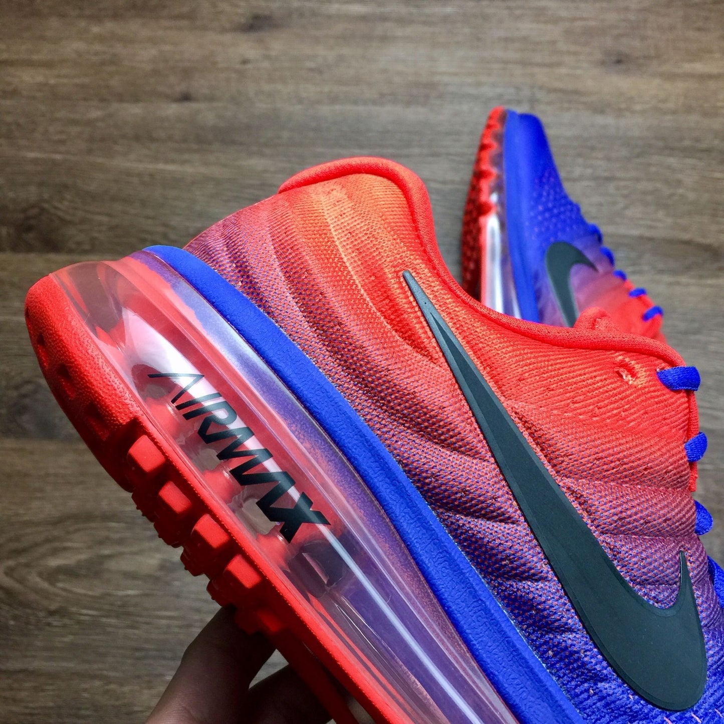 Nike air max 2017.- azules y naranjas