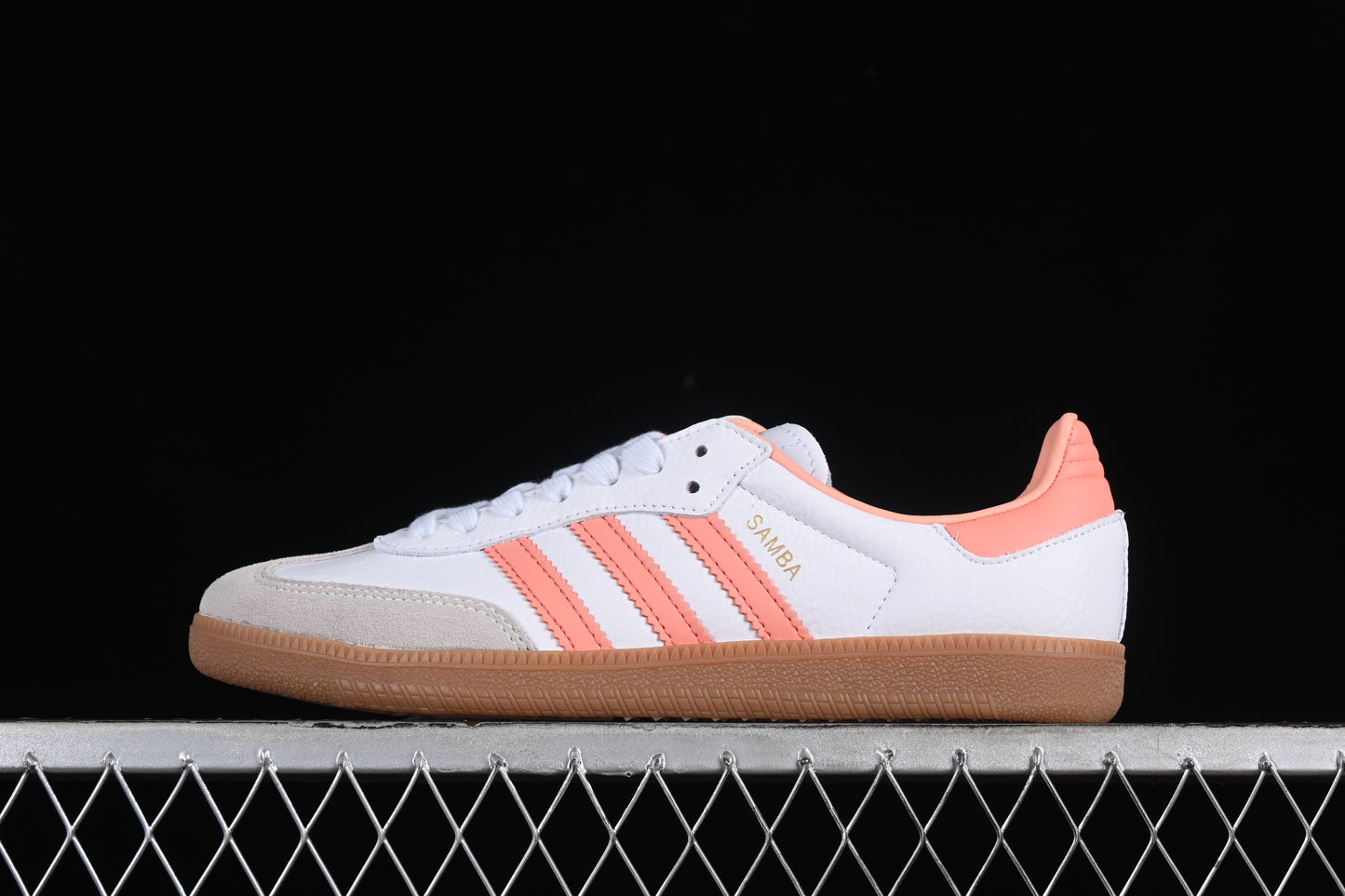 Adidas samba.- blancas, naranjas y grises