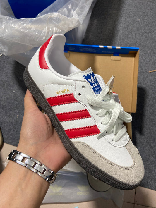 Adidas Samba Blanco y Rojo