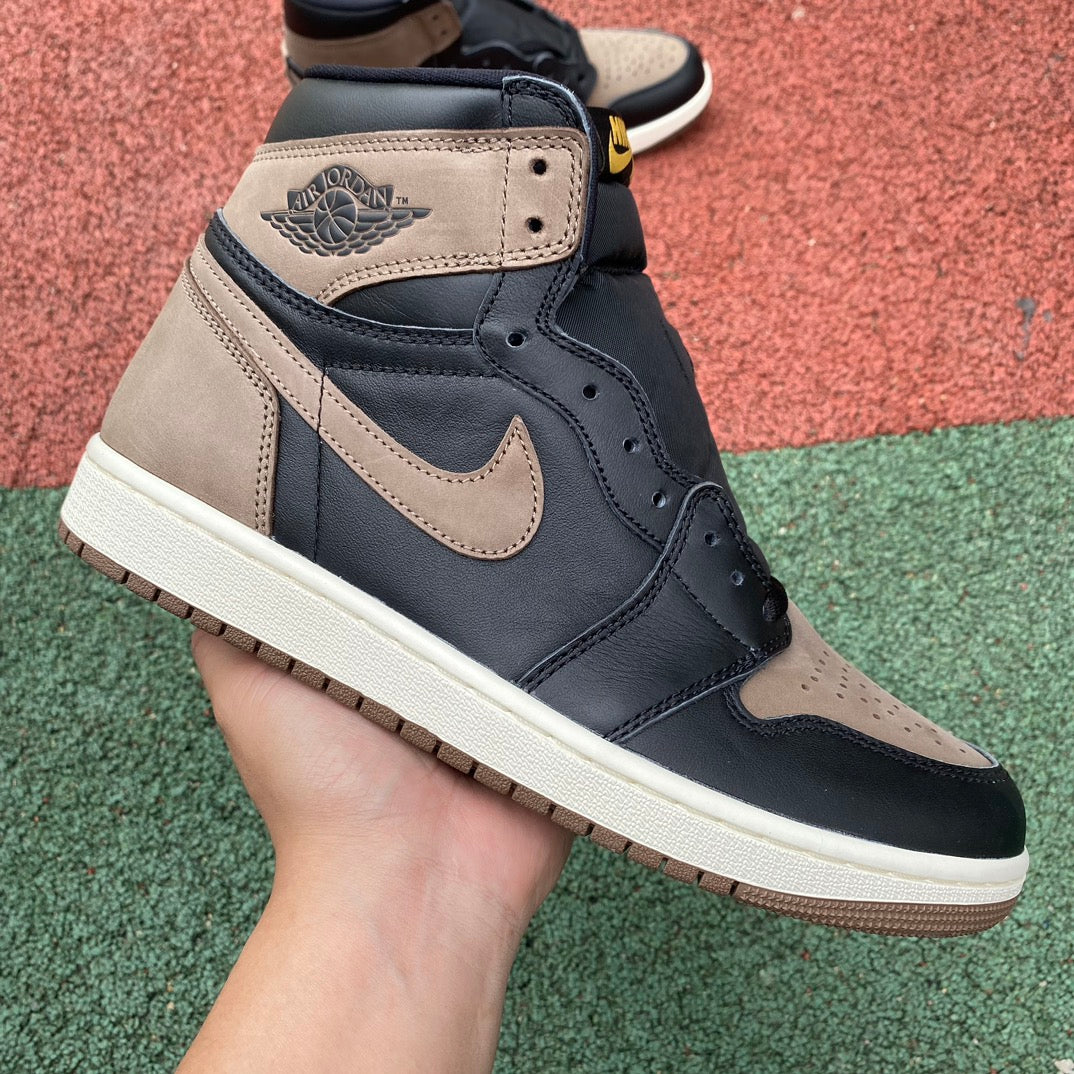 Air Jordan 1.- marrones y negras