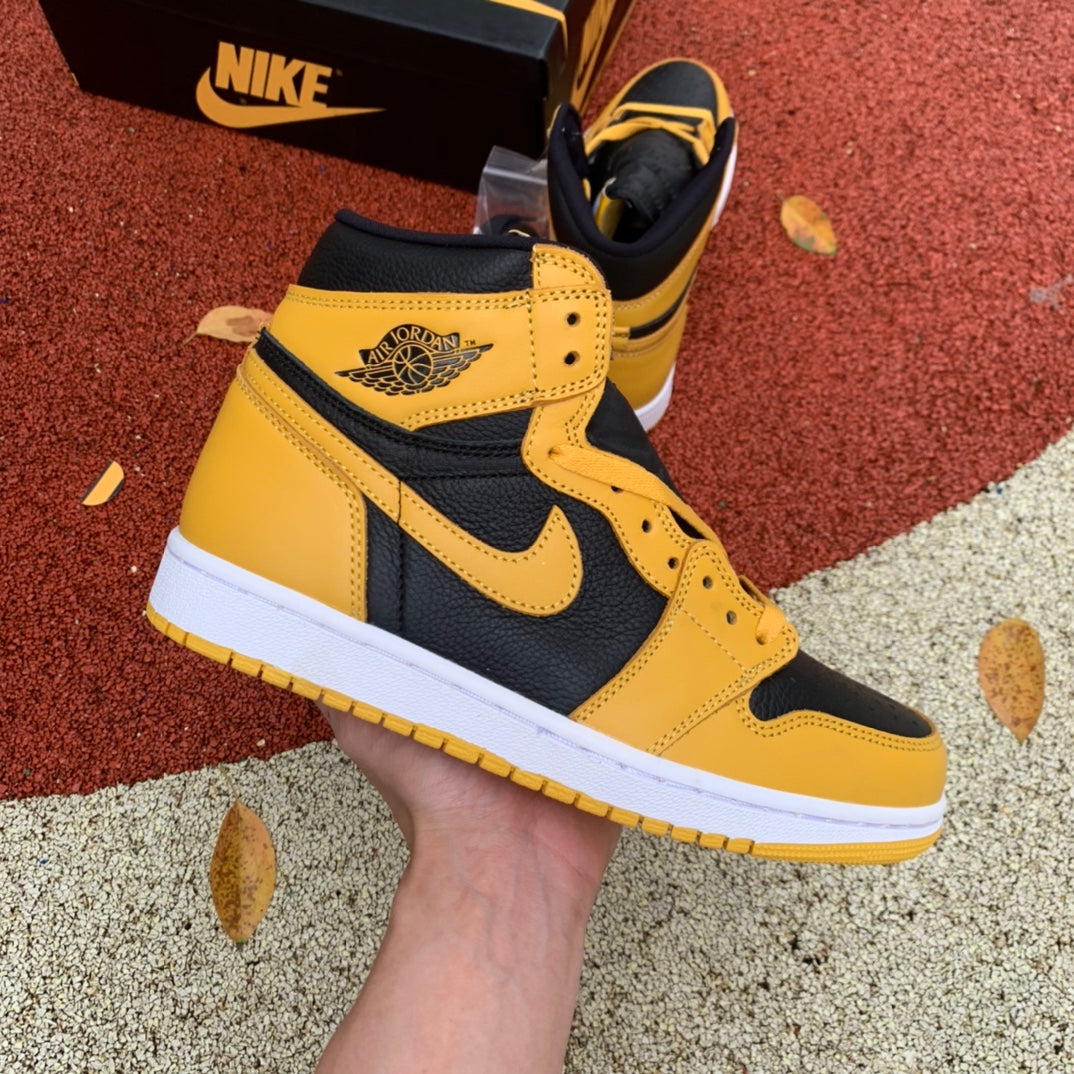 Air Jordan 1 .-negro y amarillo