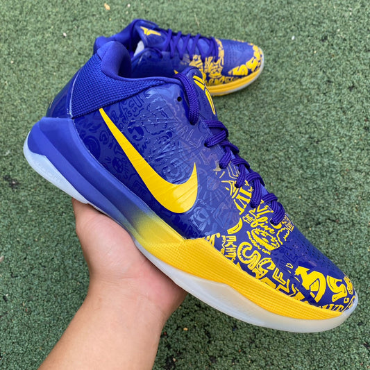 Nike Zoom Kobe 5.- Yellow Lakers Purple Gold