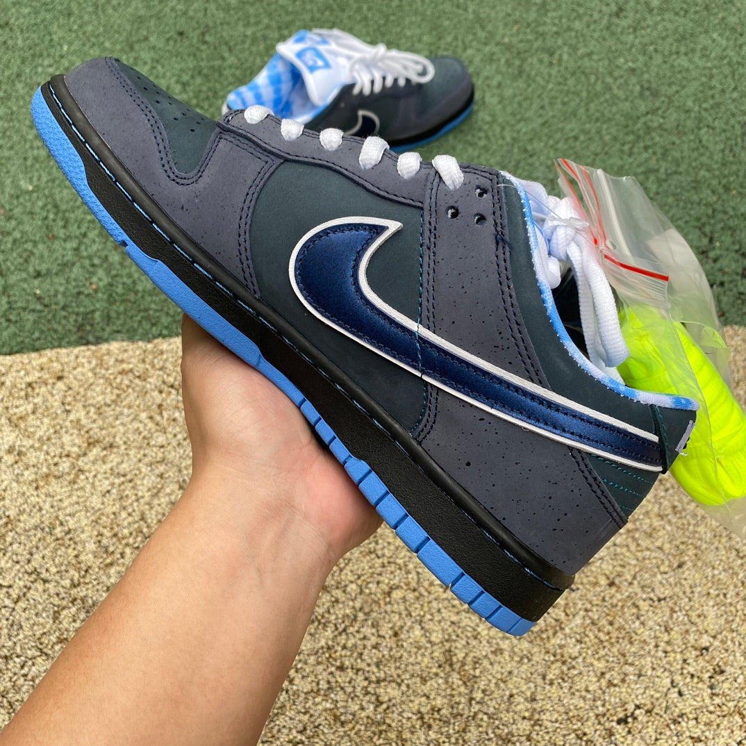 Nike SB Dunk Low grises y azules