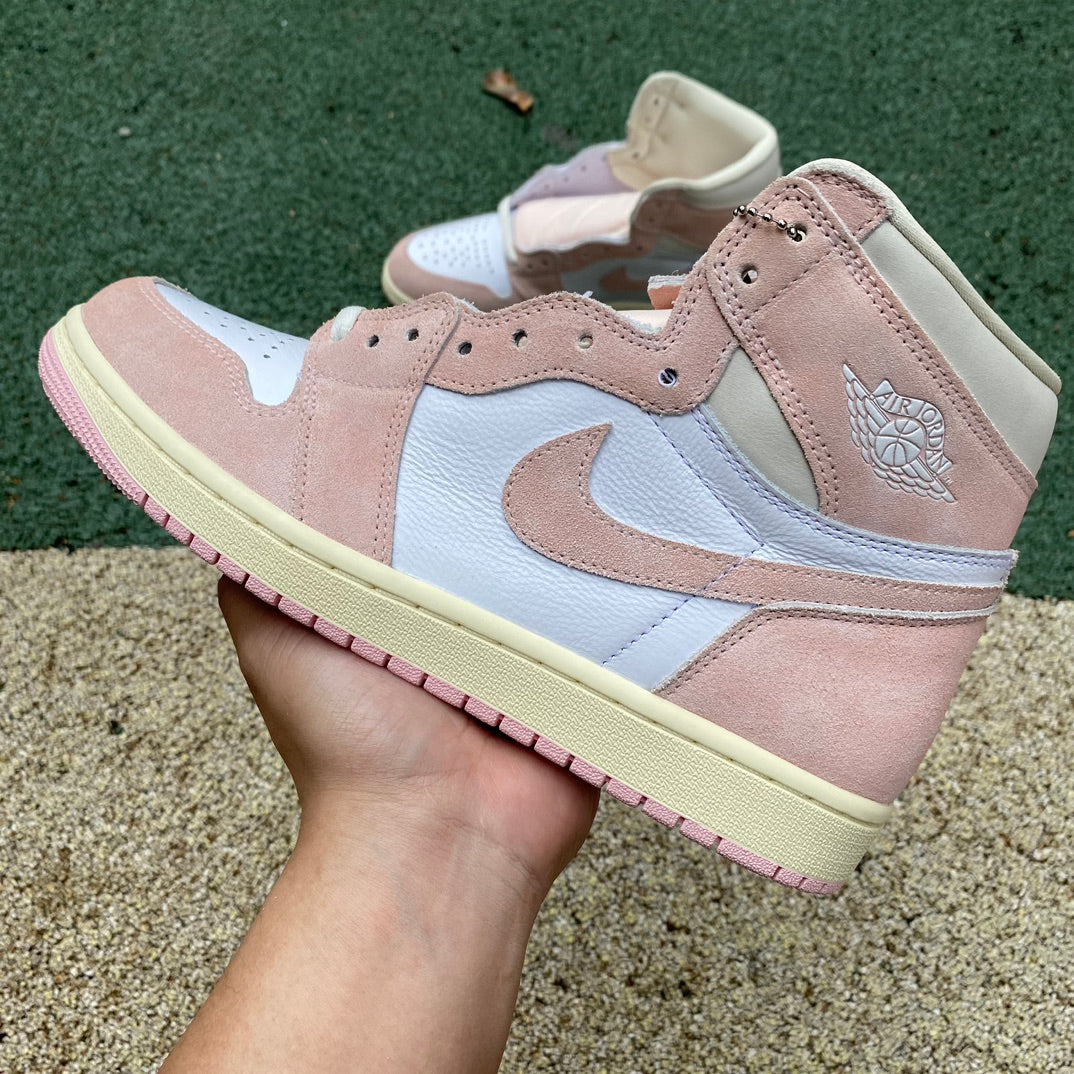 Air Jordan 1 Retro High.- altas rosas y blancas