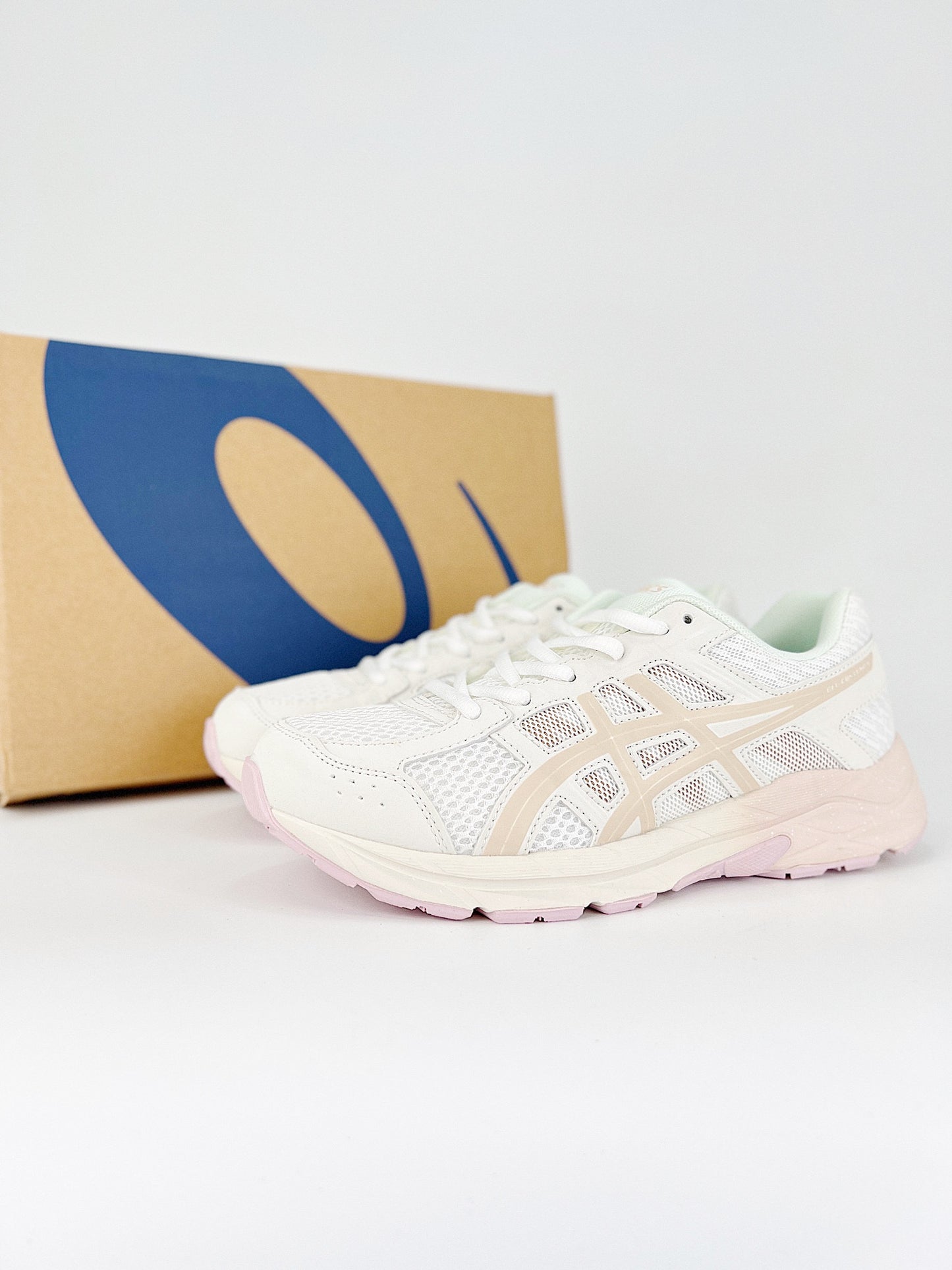 Asics Gel.- blancas y beige