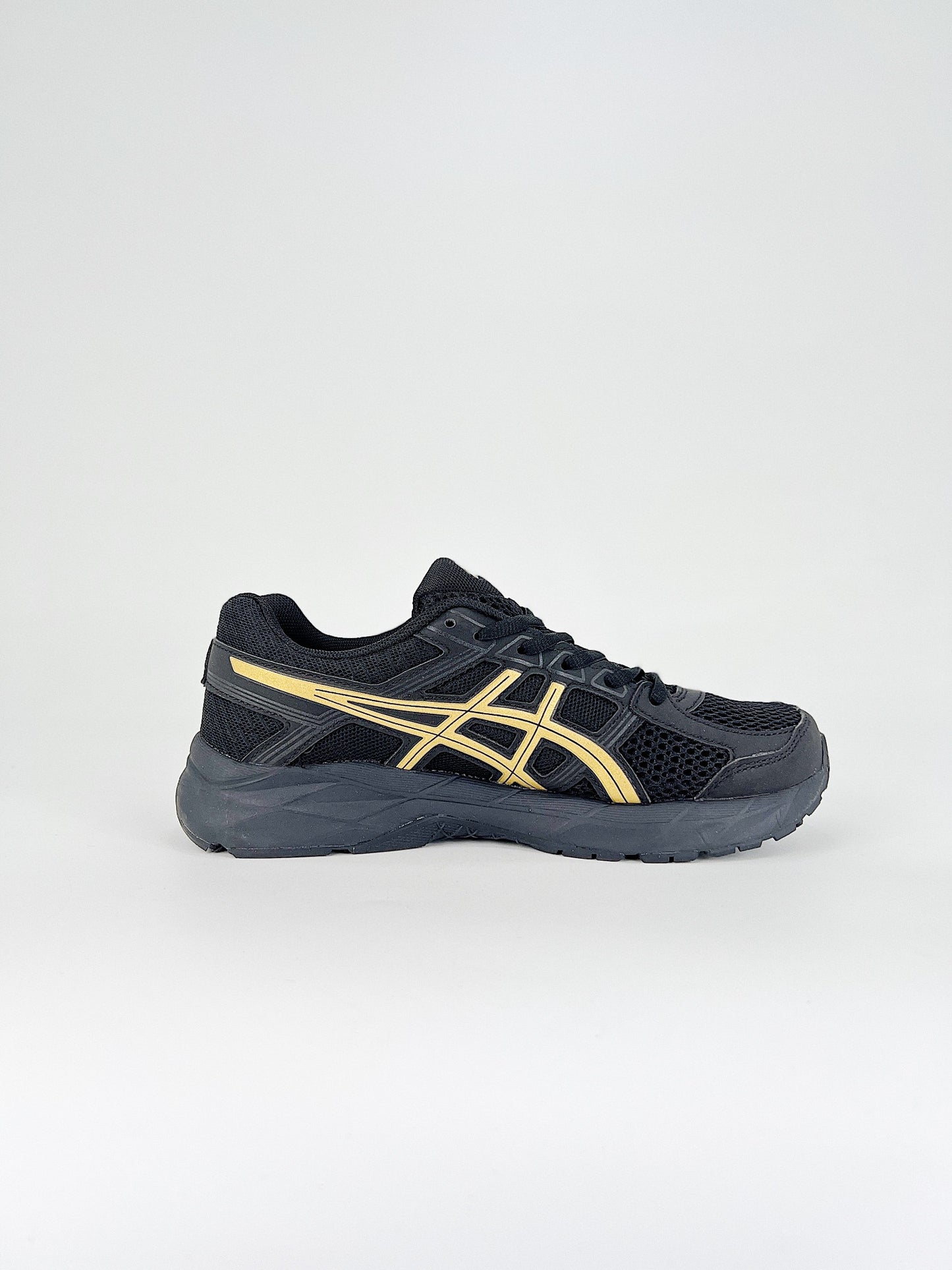 Asics Gel.- negras y amarillas