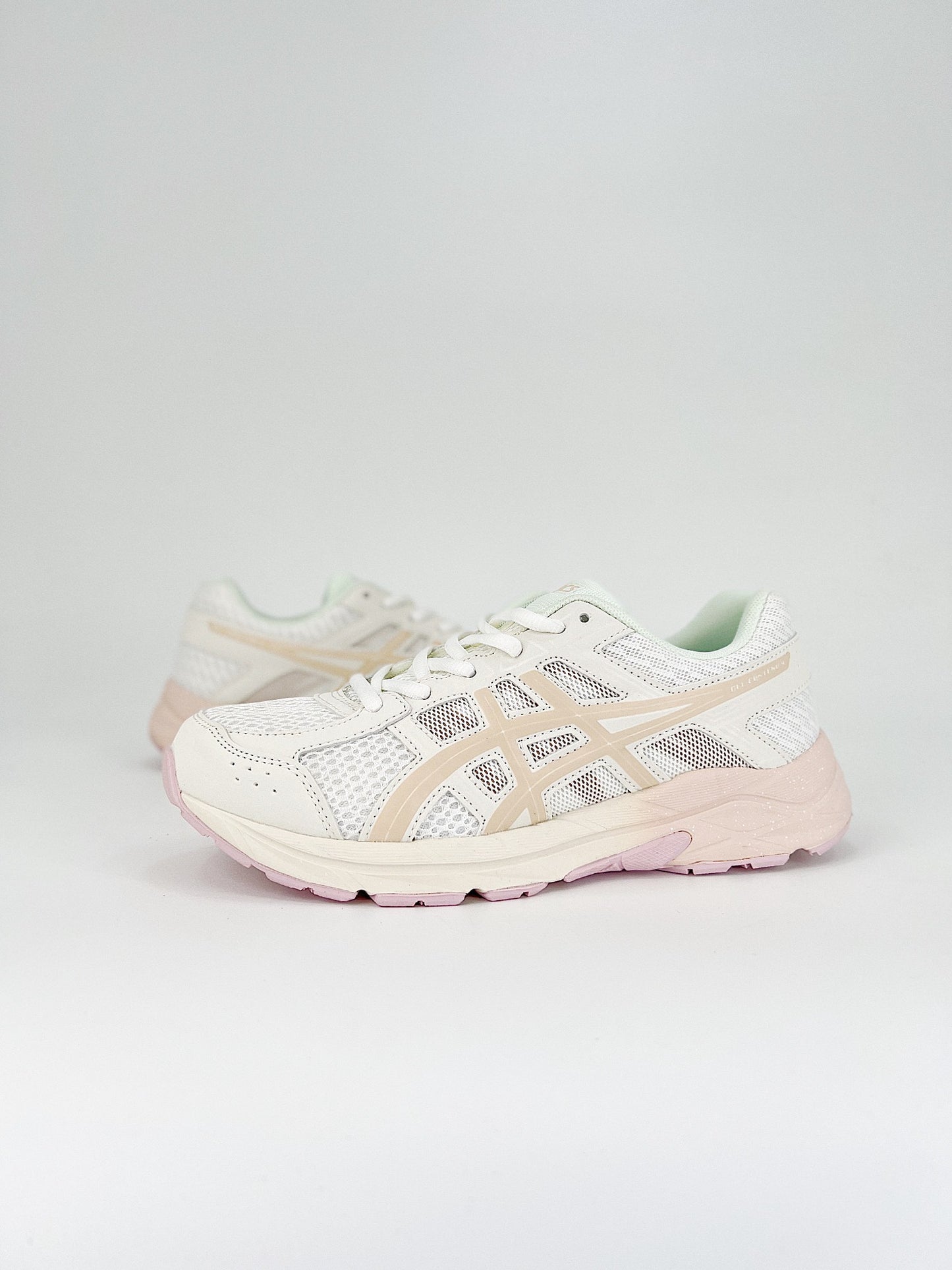 Asics Gel.- blancas y beige