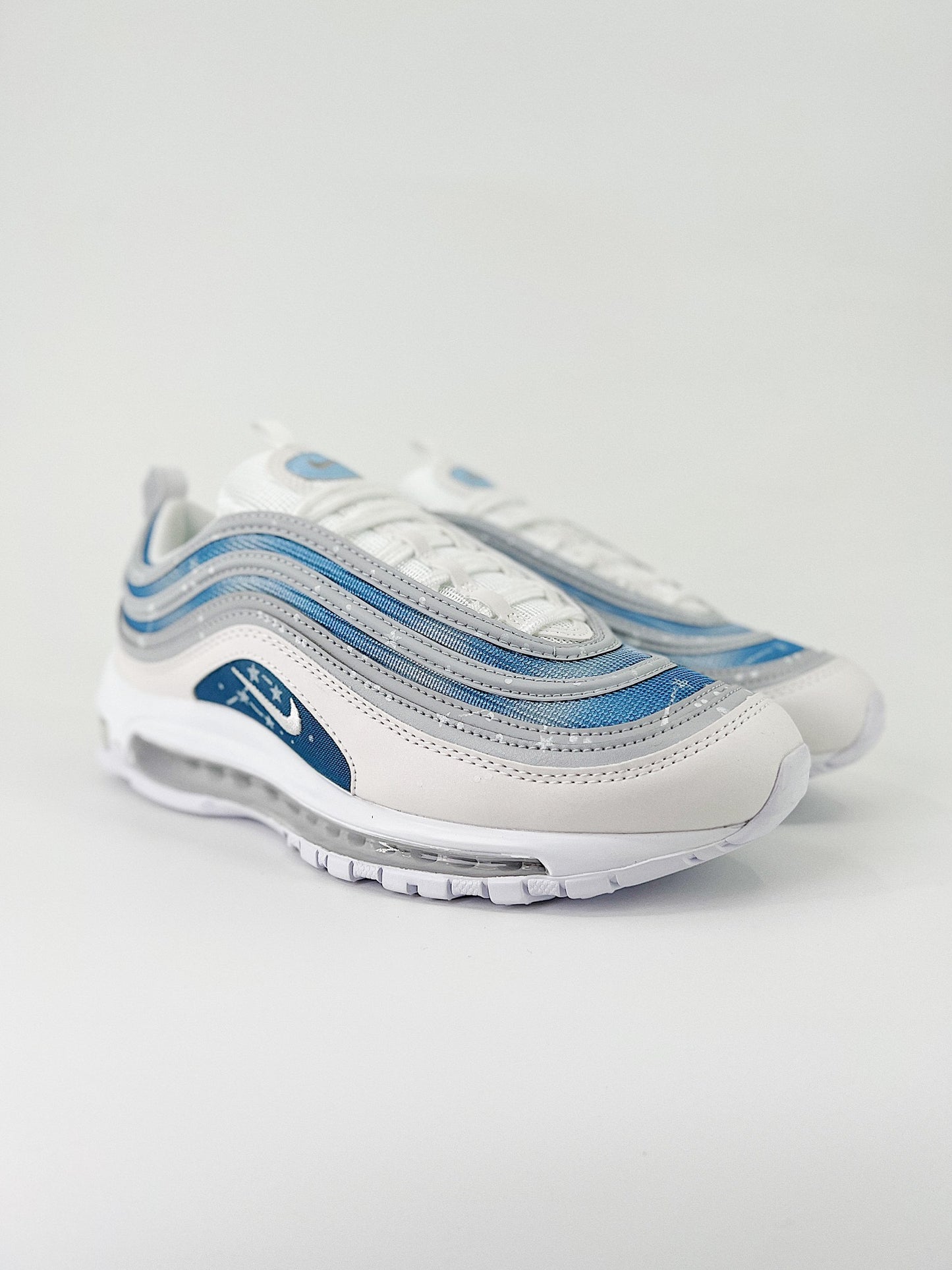 Nike air max 97.-azul, gris, y blanco