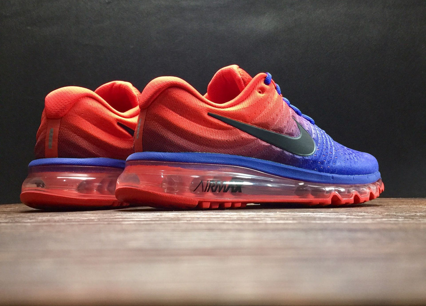 Nike air max 2017.- azules y naranjas