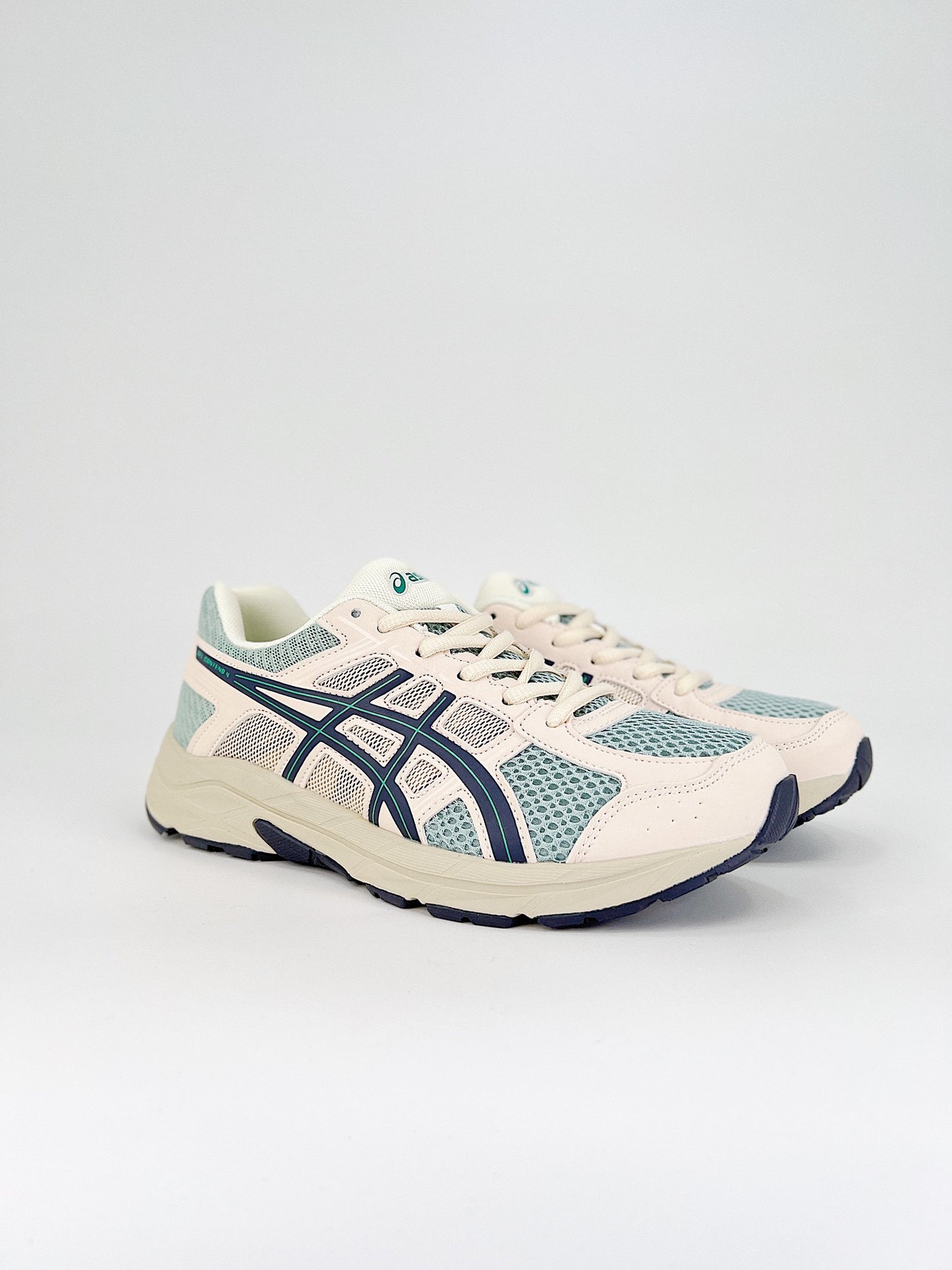 Asics Gel.- blancas, negras y verdes